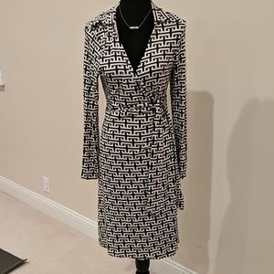 Tart geometric wrap dress